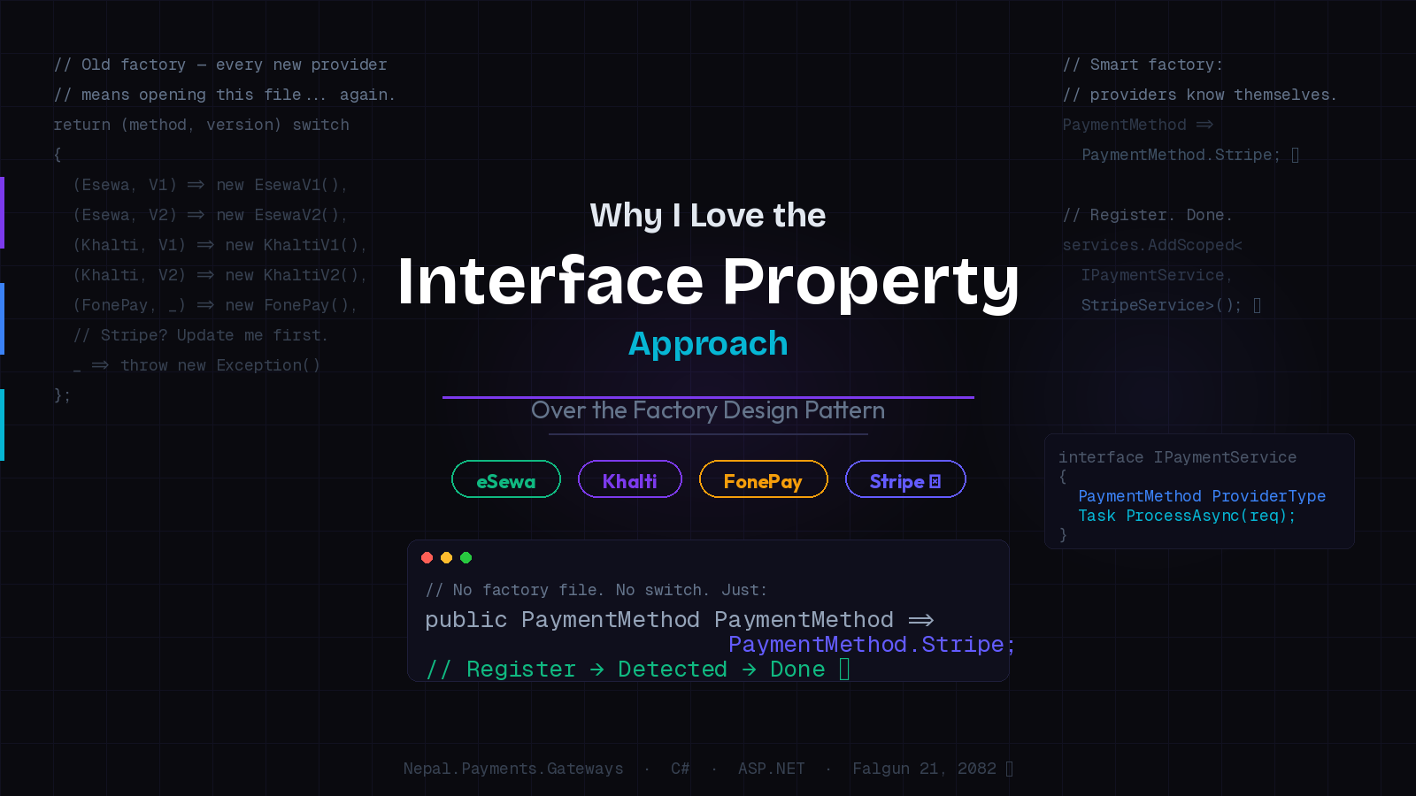 Why the Interface Property Approach Might Be a Better Choice for Small Projects